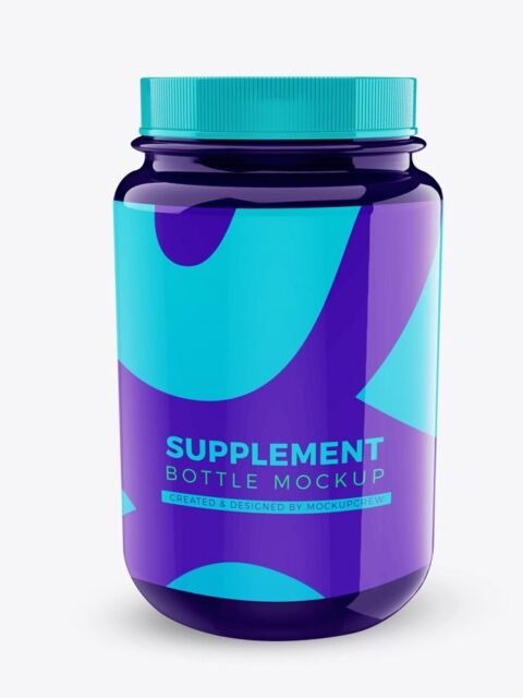 Gloss Small Supplement Mockup