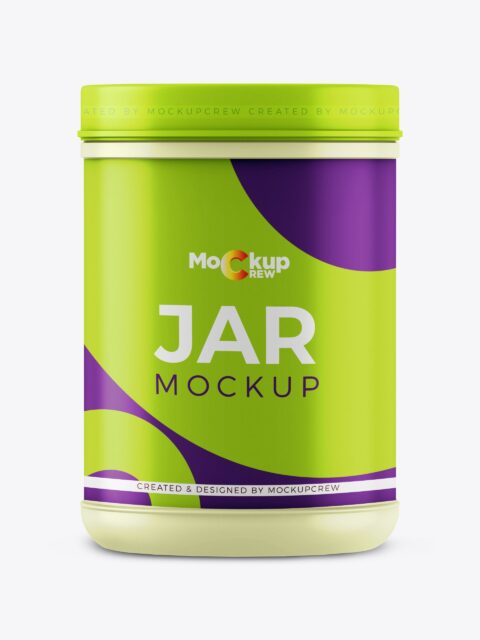 Jar Mockup for Food & Supplements