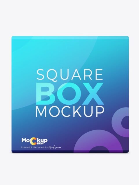 Square Box Mockup