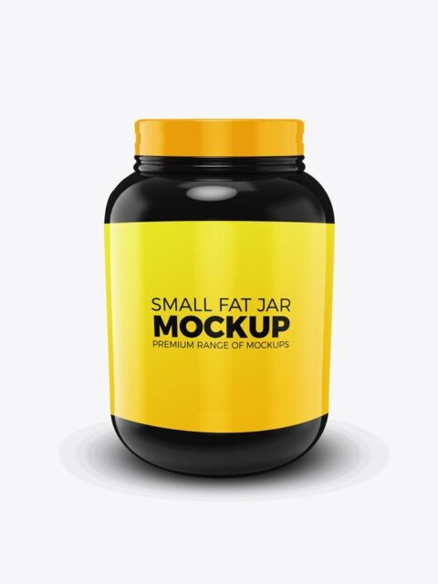 Small Fat Jar Mockup