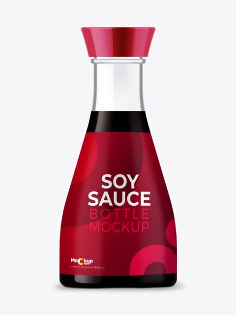 Soy Sauce Bottle Mockup