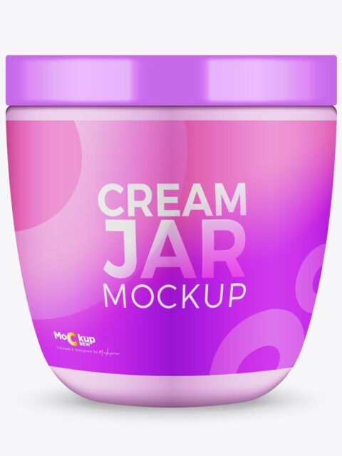 Cosmetic Cream Jar Mockup