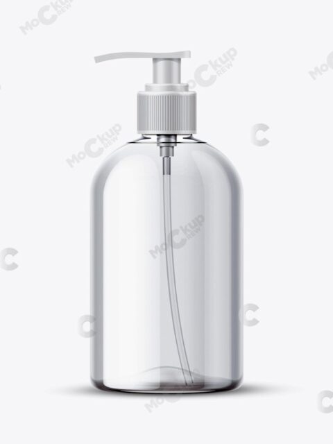 Fat Sanitizer Bottle Mockup