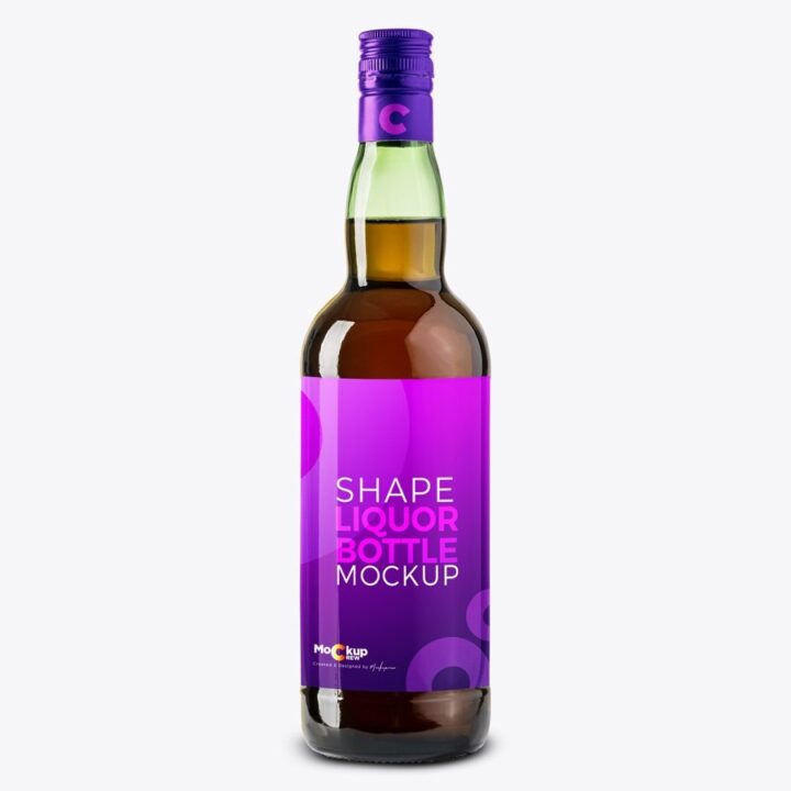 Liquor Shape Bottle Mockup - Image 2