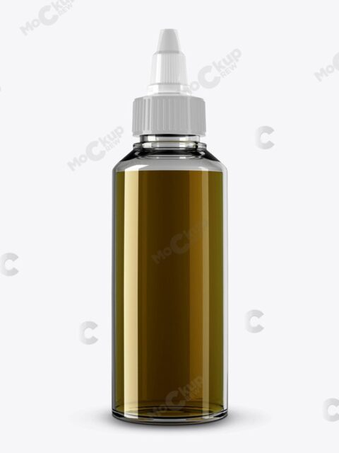 Long Dropper Bottle Mockup