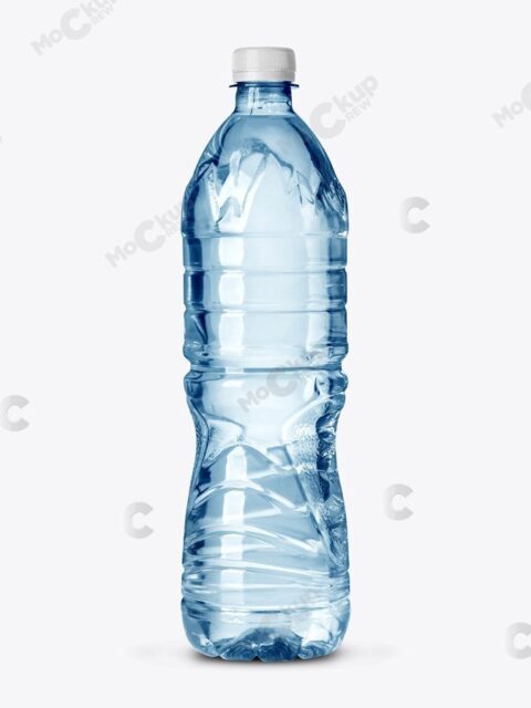 Long Water Bottle Mockup