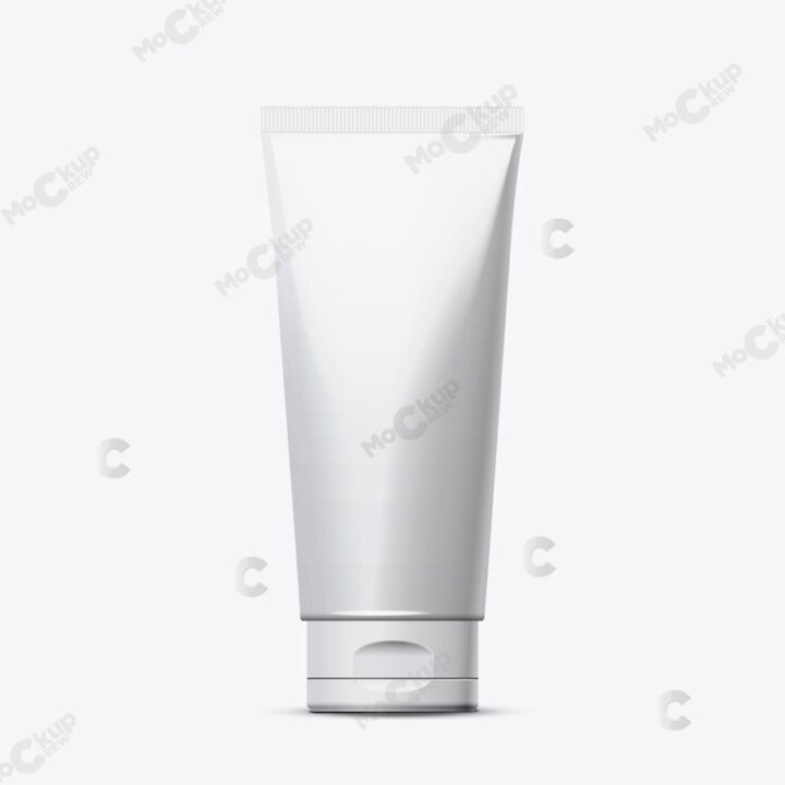 Premium Fat Cream Tube Mockup