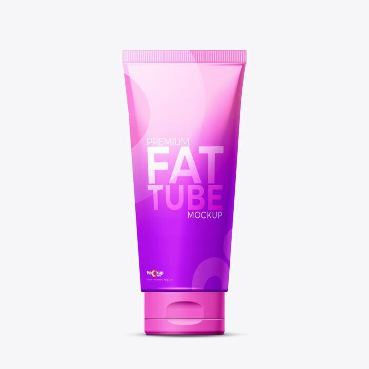 Premium Fat Cream Tube Mockup - Image 2