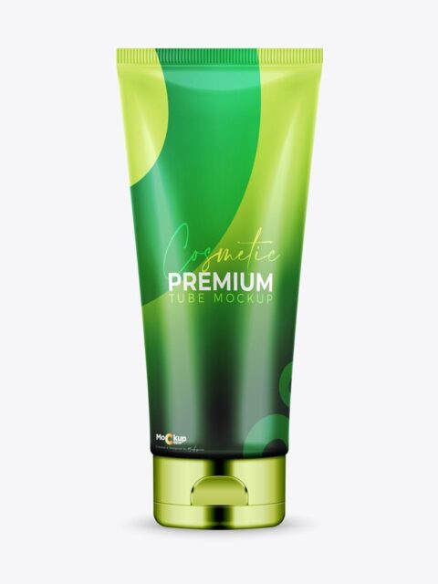 Premium Fat Cream Tube Mockup