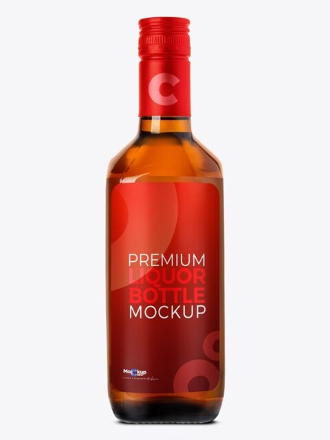 Premium Liquor Bottle Mockup