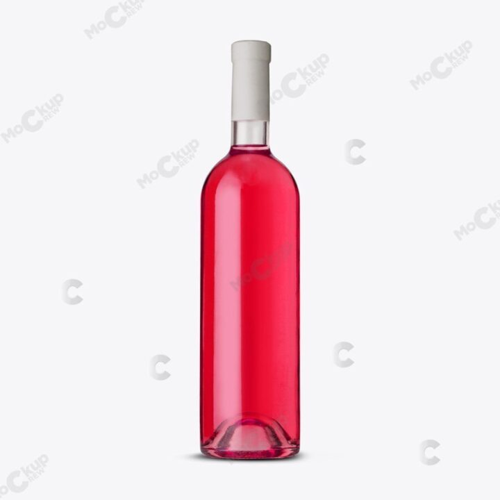 Premium Wine Bottle Mockup