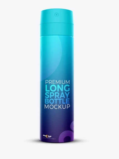 Premium Spray Bottle Mockup