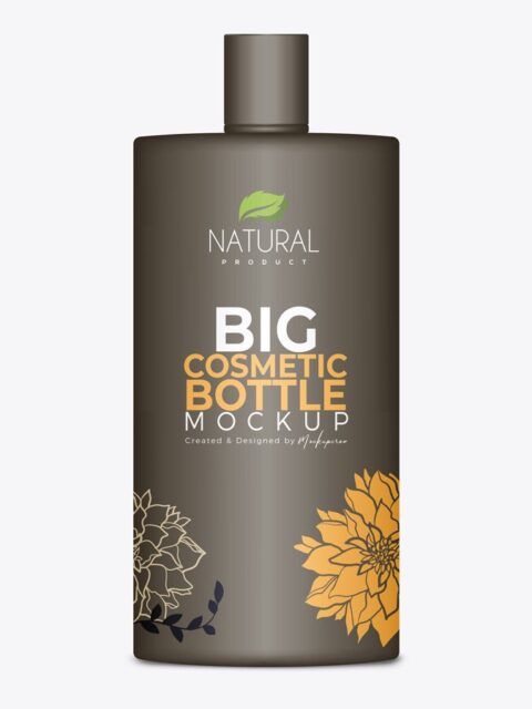 Big Cosmetic Bottle Mockup