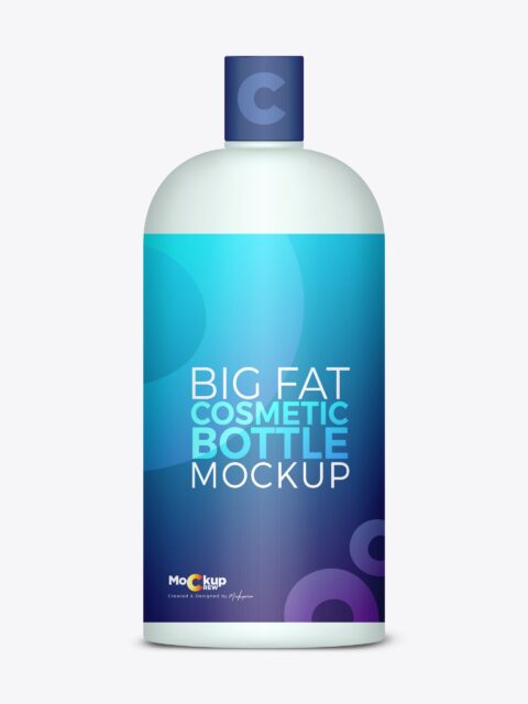 Big Fat Cosmetic Bottle Mockup