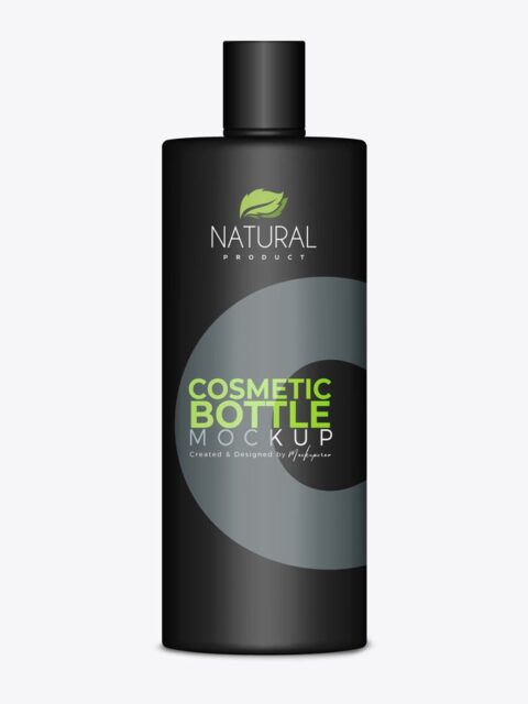 Cosmetic Long Bottle Mockup