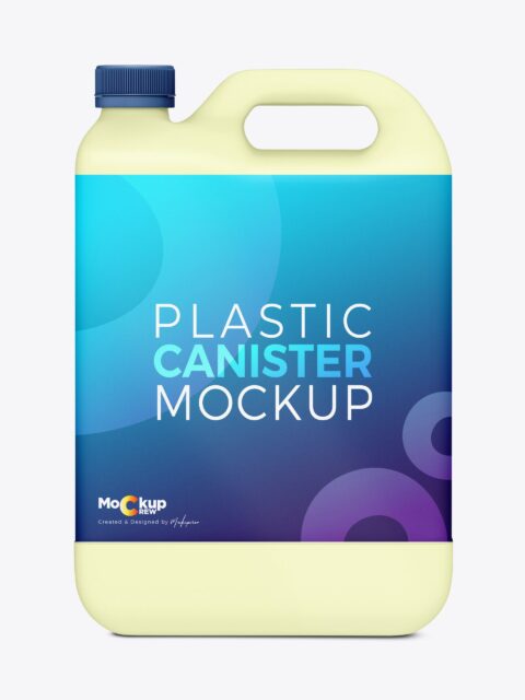 Plastic Canister Mockup