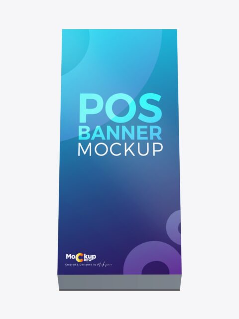 Pos Banner Stand Mockup