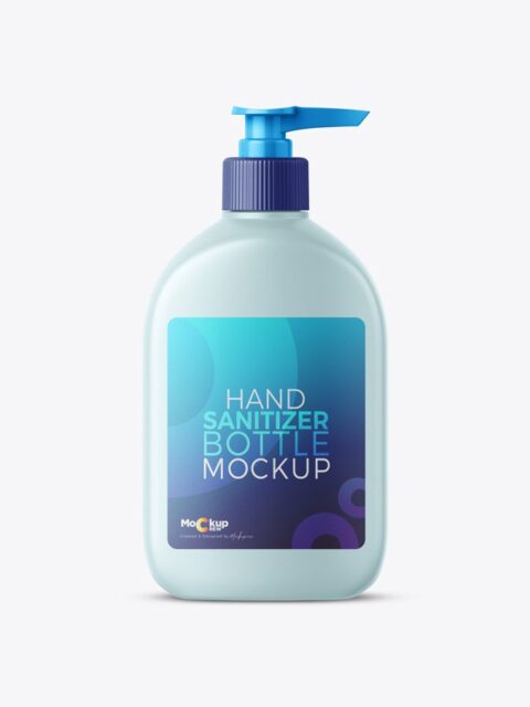 Sanitizer Bottle Mockup