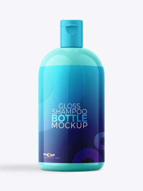 Matt Shampoo Bottle Mockup