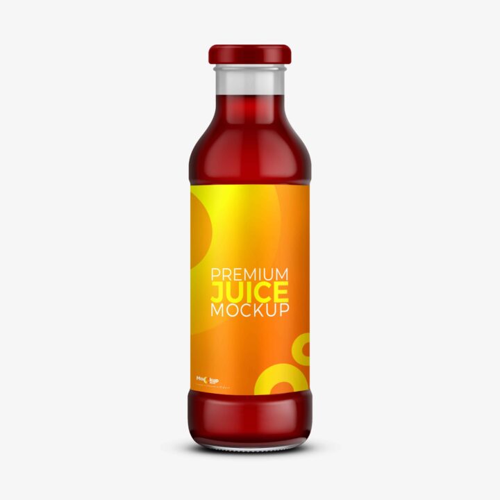 Fruit Juice Bottle Mockup - Image 2