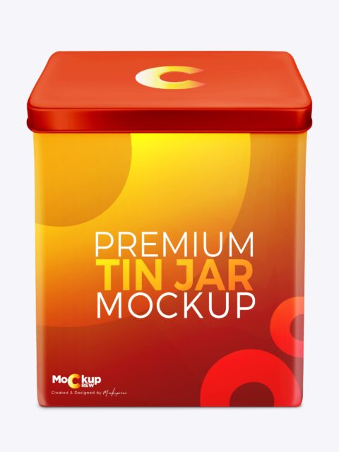 Tin Jar Mockup