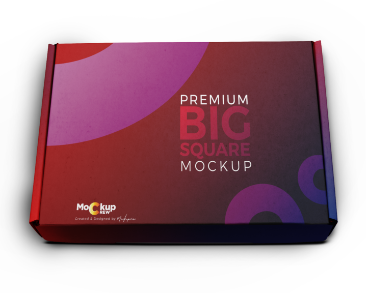 Premium Square Paper Box Mockup - Image 3