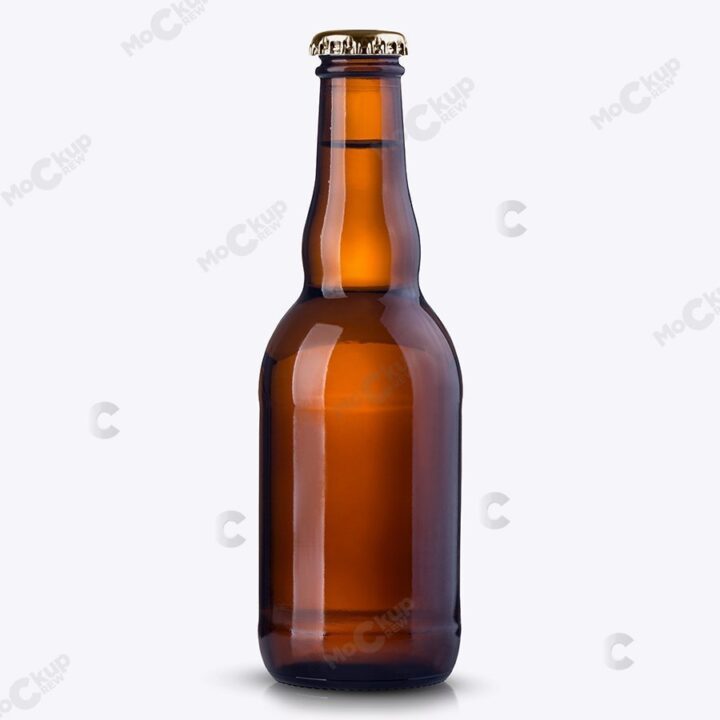 Small Beer Bottle Mockup