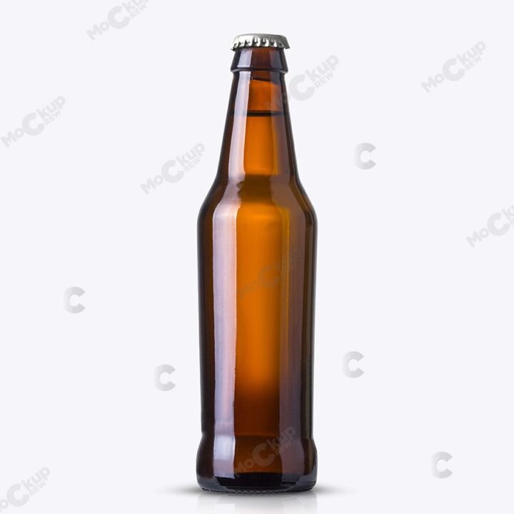 Medium Beer Bottle Mockup