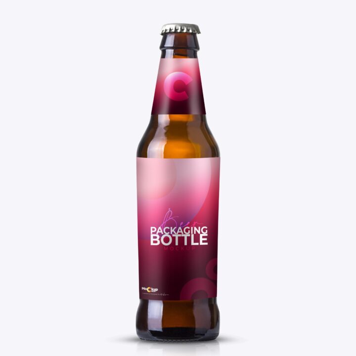 Medium Beer Bottle Mockup - Image 2