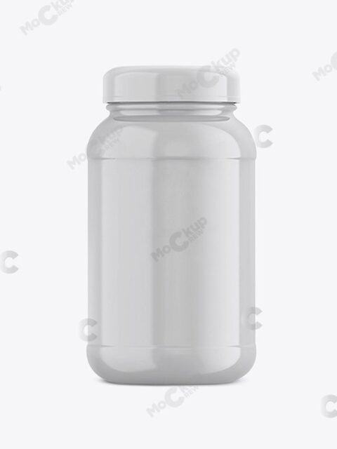 Supplement Bottle Mockup Gloss