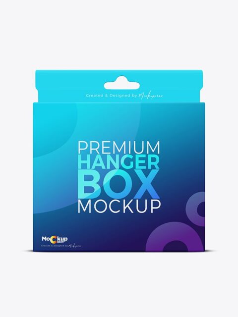 Premium Hanger Box Mockup Front