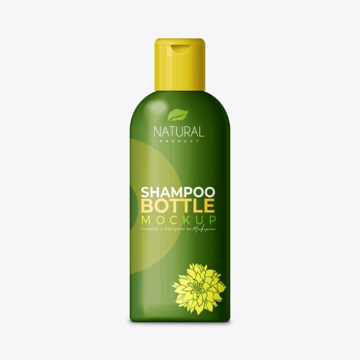 Plastic Shampoo Bottle Mockup Gloss - Image 3