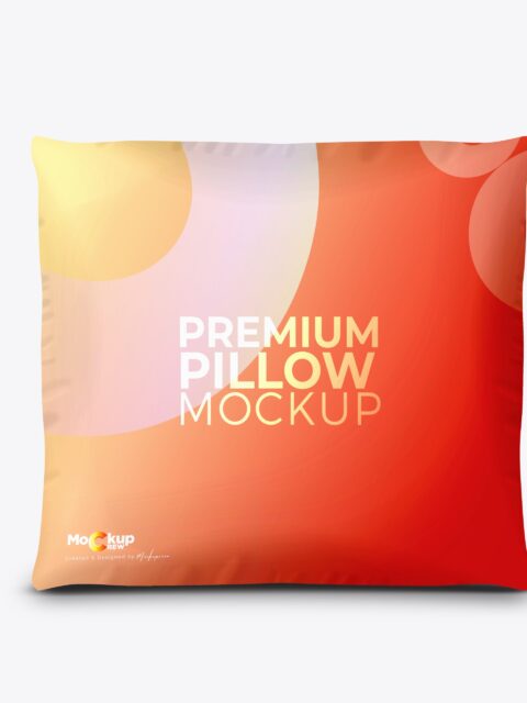 Small Premium Square Pillow Mockup