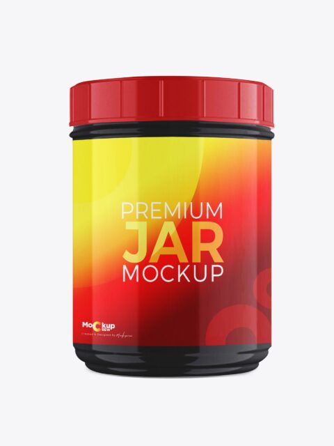 Supplement Jar Mockup Gloss