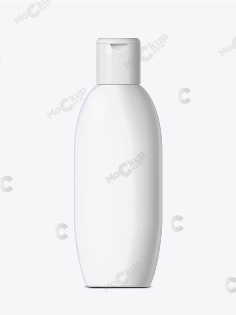 Plastic Shampoo Bottle Mockup Gloss