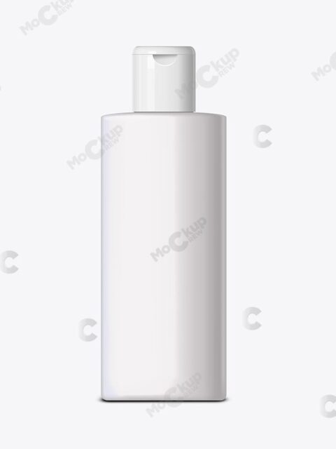 Plastic Shampoo Bottle Mockup Gloss