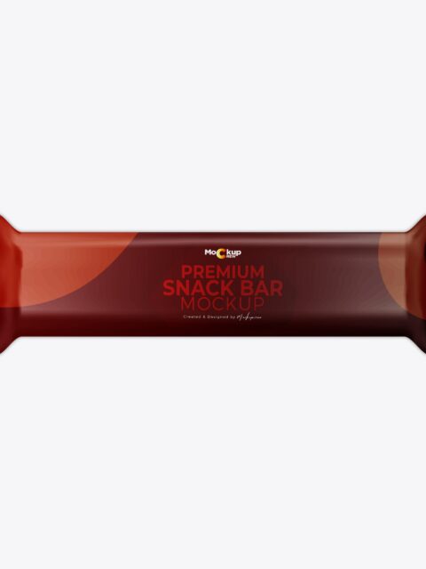 Long Slim Snack Bar Mockup