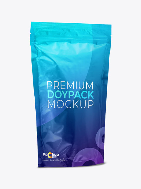 Aluminium Doypack Packaging Mockup