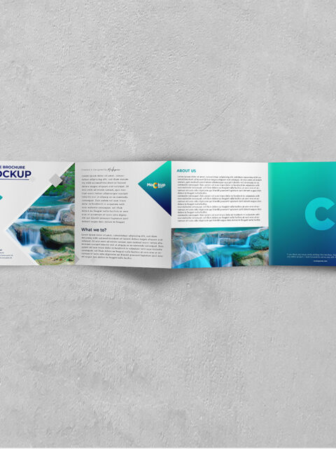 Square Brochure Mockup