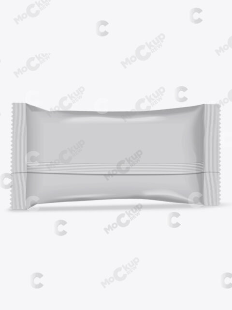 Back Wet Wipe Mockup