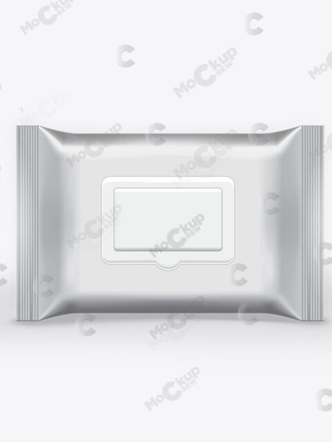 Wet Wipes with Flap Mockup