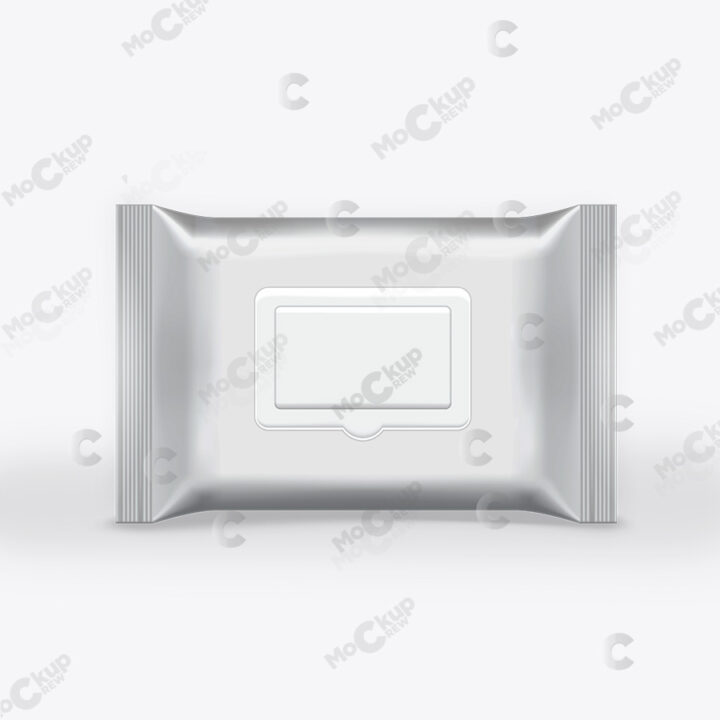 Wet Wipes with Flap Mockup