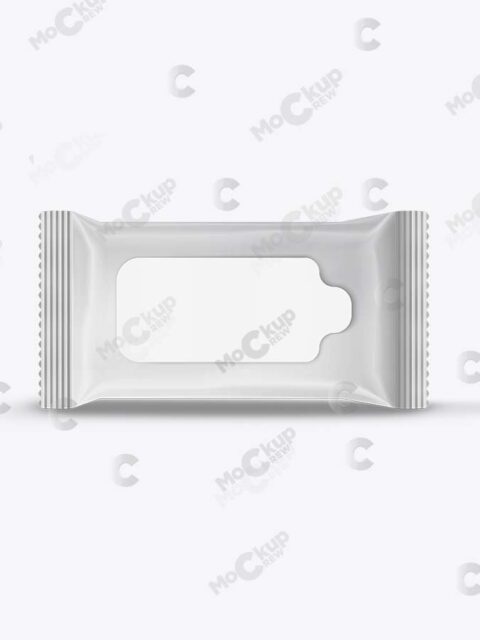 Long Wet Wipes Mockup