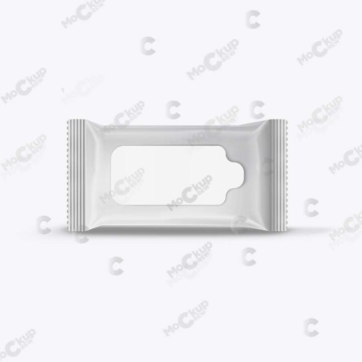 Long Wet Wipes Mockup