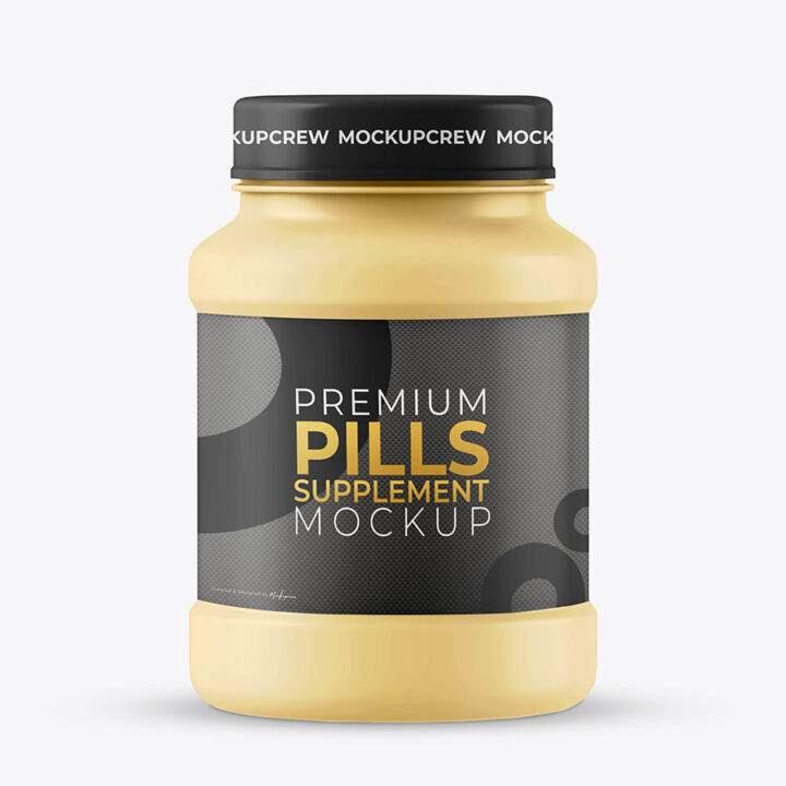 Pills Supplement Bottle Mockup - Image 2