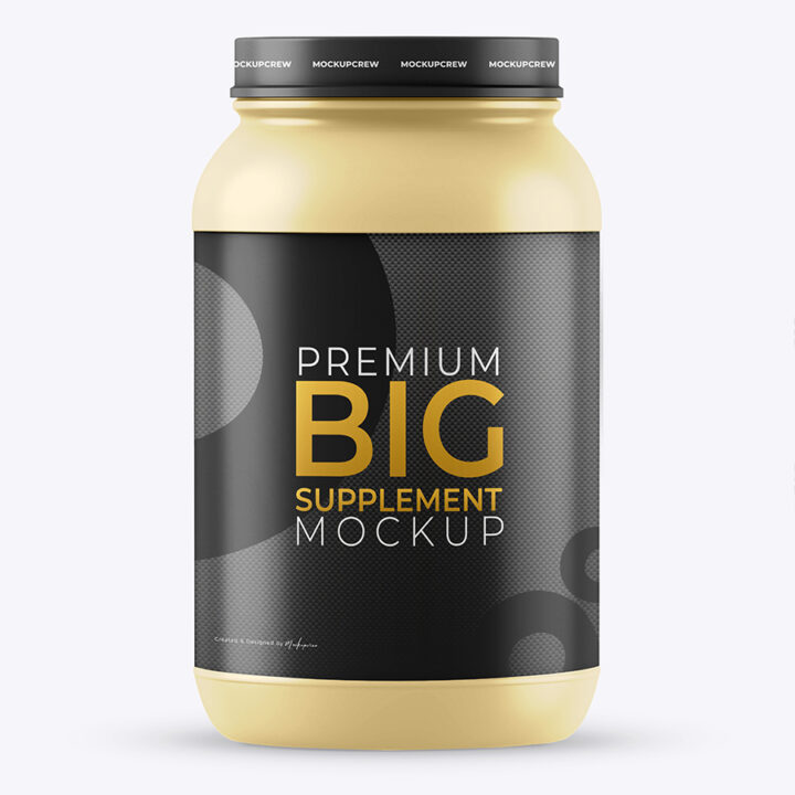 Premium Supplement Bottle Mockup - Image 2