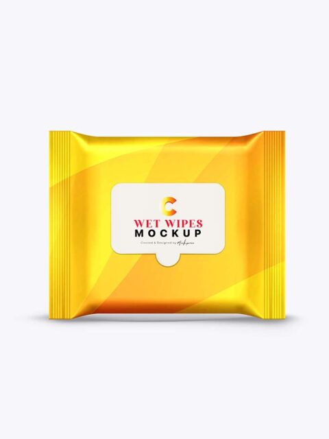 Square Wet Wipes Mockup