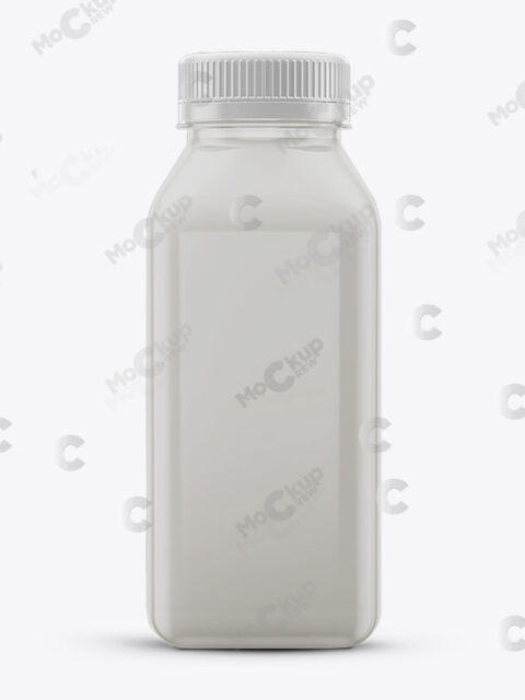 Milk Bottle Packaging Mockup