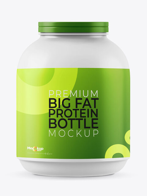 Big Fat Protein Bottle Mockup