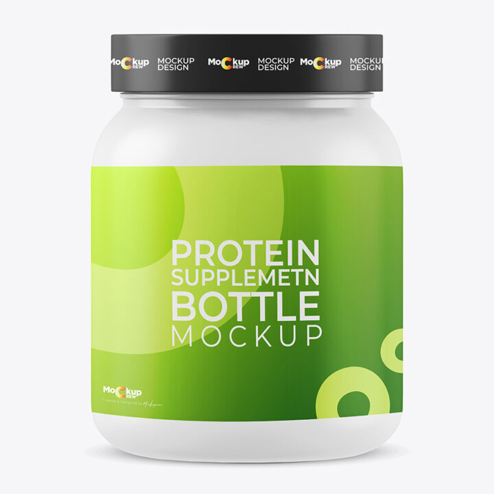 Protein Supplement Bottle Mockup - Image 2